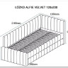 Кровать SIGNAL ALFIE Velvet Bluvel 40 темно-бежевый, 120/200} заказать в Санкт Петербурге по цене 77 985 руб. с доставкой в Санкт Петербург