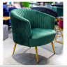 Кресло CROWN  Halmar (темно-зеленый/золотой)} заказать в Санкт Петербурге по цене 30 381 руб. с доставкой в Санкт Петербург