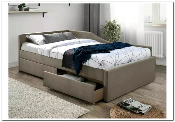 Кровать Signal ELIOT Velvet tap. 228 (бежевый) 120/200} заказать в Санкт Петербурге по цене 64 714 руб. с доставкой в Санкт Петербург