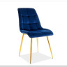 Стул кухонный Signal CHIC Velvet Bluvel 86 (темно-синий/золотой)} заказать в Санкт Петербурге по цене 10 726 руб. с доставкой в Санкт Петербург