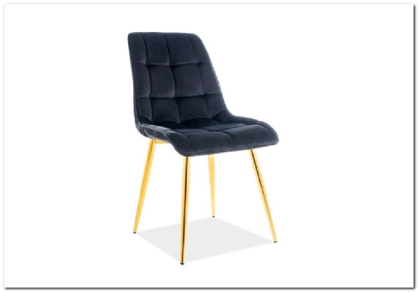 Стул кухонный Signal CHIC Velvet Bluvel 19 (черный/золотой)} заказать в Санкт Петербурге по цене 10 726 руб. с доставкой в Санкт Петербург