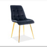 Стул кухонный Signal CHIC Velvet Bluvel 19 (черный/золотой)} заказать в Санкт Петербурге по цене 10 726 руб. с доставкой в Санкт Петербург