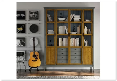 Шкаф для книг Квадро-С 422С/04 из массива сосны