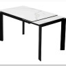 Стол CORNER 120 MATTE STATUARIO Белый мрамор матовый керамика, стекло/ черный каркас, DISAUR} заказать в Санкт Петербурге по цене 59 400 руб. с доставкой в Санкт Петербург