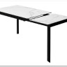 Стол CORNER 120 MATTE STATUARIO Белый мрамор матовый керамика, стекло/ черный каркас, DISAUR} заказать в Санкт Петербурге по цене 59 400 руб. с доставкой в Санкт Петербург