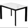 Стол CORNER 120 MATTE STATUARIO Белый мрамор матовый керамика, стекло/ черный каркас, DISAUR} заказать в Санкт Петербурге по цене 59 400 руб. с доставкой в Санкт Петербург