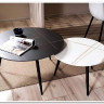 Комплект Signal KORA A, 2 стола журнальных (черный мат/белый мат/черный)} заказать в Санкт Петербурге по цене 23 424 руб. с доставкой в Санкт Петербург
