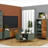 Витрина Siena REG1W1D дымчатый зеленый/дуб вотан BRW} заказать в Санкт Петербурге по цене 43 630 руб. с доставкой в Санкт Петербург