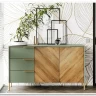 Витрина Siena REG1W1D дымчатый зеленый/дуб вотан BRW} заказать в Санкт Петербурге по цене 43 630 руб. с доставкой в Санкт Петербург