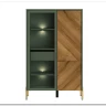 Витрина Siena REG1W1D/140 дымчатый зеленый/дуб вотан BRW} заказать в Санкт Петербурге по цене 33 980 руб. с доставкой в Санкт Петербург