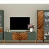 Витрина Siena REG1W1D/140 дымчатый зеленый/дуб вотан BRW} заказать в Санкт Петербурге по цене 33 980 руб. с доставкой в Санкт Петербург