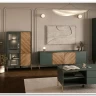 Витрина Siena REG1W1D/140 дымчатый зеленый/дуб вотан BRW} заказать в Санкт Петербурге по цене 33 980 руб. с доставкой в Санкт Петербург