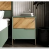 Витрина Siena REG1W1D/140 дымчатый зеленый/дуб вотан BRW} заказать в Санкт Петербурге по цене 33 980 руб. с доставкой в Санкт Петербург