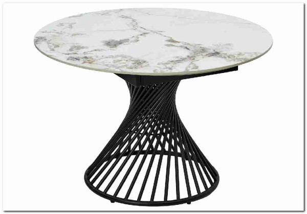 Стол BUENO 120 GLOSS GOLDEN JADE SOLID CERAMIC / BLACK, DISAUR} заказать в Санкт Петербурге по цене 108 700 руб. с доставкой в Санкт Петербург