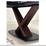 Стол BLANCO 160 MATT BLACK MARBLE SOLID CERAMIC / Орех, DISAUR} заказать в Санкт Петербурге по цене 102 000 руб. с доставкой в Санкт Петербург