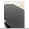 Стол BLANCO 160 MATT BLACK MARBLE SOLID CERAMIC / Орех, DISAUR} заказать в Санкт Петербурге по цене 102 000 руб. с доставкой в Санкт Петербург