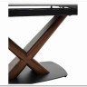 Стол BLANCO 160 MATT BLACK MARBLE SOLID CERAMIC / Орех, DISAUR} заказать в Санкт Петербурге по цене 102 000 руб. с доставкой в Санкт Петербург