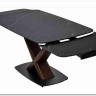 Стол BLANCO 160 MATT BLACK MARBLE SOLID CERAMIC / Орех, DISAUR} заказать в Санкт Петербурге по цене 102 000 руб. с доставкой в Санкт Петербург