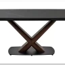 Стол BLANCO 160 MATT BLACK MARBLE SOLID CERAMIC / Орех, DISAUR} заказать в Санкт Петербурге по цене 106 800 руб. с доставкой в Санкт Петербург