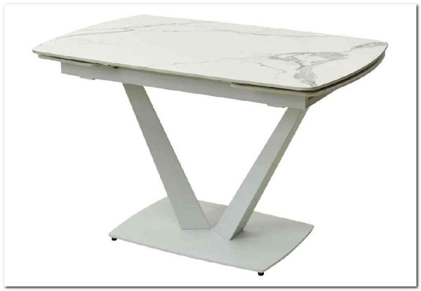 Стол ALATRI 120 GLOSS STATUARIO WHITE SINTERED STONE / WHITE} заказать в Санкт Петербурге по цене 79 600 руб. с доставкой в Санкт Петербург