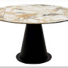 Стол TERAMO 135 GLOSS GRAND JADE SOLID CERAMIC, керамика, поворотн.механизм / Черный каркас, DISAUR} заказать в Санкт Петербурге по цене 56 970 руб. с доставкой в Санкт Петербург