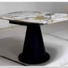 Стол TERAMO 135 GLOSS GRAND JADE SOLID CERAMIC, керамика, поворотн.механизм / Черный каркас, DISAUR} заказать в Санкт Петербурге по цене 56 970 руб. с доставкой в Санкт Петербург