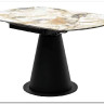 Стол TERAMO 135 GLOSS GRAND JADE SOLID CERAMIC, керамика, поворотн.механизм / Черный каркас, DISAUR} заказать в Санкт Петербурге по цене 56 970 руб. с доставкой в Санкт Петербург