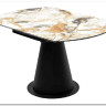 Стол TERAMO 135 GLOSS GRAND JADE SOLID CERAMIC, керамика, поворотн.механизм / Черный каркас, DISAUR} заказать в Санкт Петербурге по цене 56 970 руб. с доставкой в Санкт Петербург