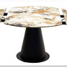 Стол TERAMO 135 GLOSS GRAND JADE SOLID CERAMIC, керамика, поворотн.механизм / Черный каркас, DISAUR} заказать в Санкт Петербурге по цене 56 970 руб. с доставкой в Санкт Петербург