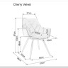 Стул кухонный Signal CHERRY MATT VELVET (бирюзовый/черный)} заказать в Санкт Петербурге по цене 14 573 руб. с доставкой в Санкт Петербург