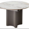 Стол АДАЖИО 115 КРУГЛЫЙ GILT WHITE, керамика / Латте каркас} заказать в Санкт Петербурге по цене 60 650 руб. с доставкой в Санкт Петербург