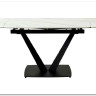 Стол ALATRI 120 MATT WHITE MARBLE SINTERED STONE / BLACK} заказать в Санкт Петербурге по цене 75 200 руб. с доставкой в Санкт Петербург