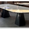 Стол ОРФЕЙ 240 нераскладной цвет ОНИКС (ONYX SABLE PULIDO), керамика / Черный каркас} заказать в Санкт Петербурге по цене 101 050 руб. с доставкой в Санкт Петербург