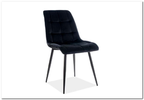 Стул кухонный Signal CHIC Velvet Bluvel 19 (черный/черный)} заказать в Санкт Петербурге по цене 9 962 руб. с доставкой в Санкт Петербург