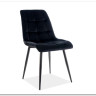 Стул кухонный Signal CHIC Velvet Bluvel 19 (черный/черный)} заказать в Санкт Петербурге по цене 9 962 руб. с доставкой в Санкт Петербург
