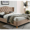 Кровать Signal ASPEN VELVET BLUVEL 28 (бежевый/дуб) 160/200} заказать в Санкт Петербурге по цене 62 781 руб. с доставкой в Санкт Петербург