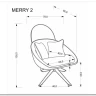 Кресло Halmar MERRY 2 (капучино)} заказать в Санкт Петербурге по цене 32 490 руб. с доставкой в Санкт Петербург