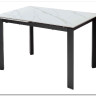 Стол CORNER 120 MATT WHITE MARBLE SOLID CERAMIC / BLACK} заказать в Санкт Петербурге по цене 53 750 руб. с доставкой в Санкт Петербург