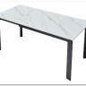 Стол CORNER 120 MATT WHITE MARBLE SOLID CERAMIC / BLACK} заказать в Санкт Петербурге по цене 53 750 руб. с доставкой в Санкт Петербург