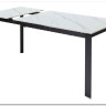 Стол CORNER 120 MATT WHITE MARBLE SOLID CERAMIC / BLACK} заказать в Санкт Петербурге по цене 53 750 руб. с доставкой в Санкт Петербург