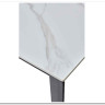 Стол CORNER 120 MATT WHITE MARBLE SOLID CERAMIC / BLACK} заказать в Санкт Петербурге по цене 53 750 руб. с доставкой в Санкт Петербург