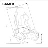 Кресло-качалка Halmar GAMER (черный/красный)} заказать в Санкт Петербурге по цене 24 351 руб. с доставкой в Санкт Петербург