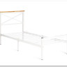Купить Кровать Iris (mod.9311) дерево гевея/металл, 90*200 см (Single bed), Белый (White) с доставкой по России по цене производителя можно в магазине Другая Мебель в Санкт Петербурге