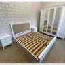 Купить Кровать двуспальная Римини с мягким изголовьем с доставкой по России по цене производителя можно в магазине Другая Мебель в Санкт Петербурге