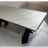 Стол ORISTANO 200 MARBLES KL-99 Белый мрамор матовый, итальянская керамика/ черный каркас, DISAUR} заказать в Санкт Петербурге по цене 99 040 руб. с доставкой в Санкт Петербург