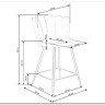 Стул барный Halmar H106 (темно-зеленый/черный/золотой)} заказать в Санкт Петербурге по цене 13 590 руб. с доставкой в Санкт Петербург