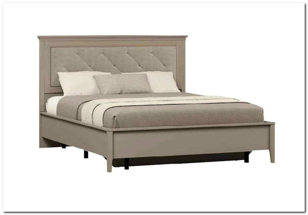 Кровать с мягким элементом Classic LOZ180x200 глиняный серый BRW} заказать в Санкт Петербурге по цене 46 300 руб. с доставкой в Санкт Петербург
