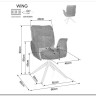 Стул кухонный Signal WING Brego 86 (синий/черный)} заказать в Санкт Петербурге по цене 23 334 руб. с доставкой в Санкт Петербург