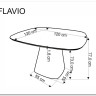 Стол обеденный Halmar FLAVIO 120 (белый)} заказать в Санкт Петербурге по цене 51 231 руб. с доставкой в Санкт Петербург