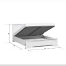 Кровать Stylius (Стилиус) B169-LOZ160х200 с подъемным механизмом BRW} заказать в Санкт Петербурге по цене 39 350 руб. с доставкой в Санкт Петербург